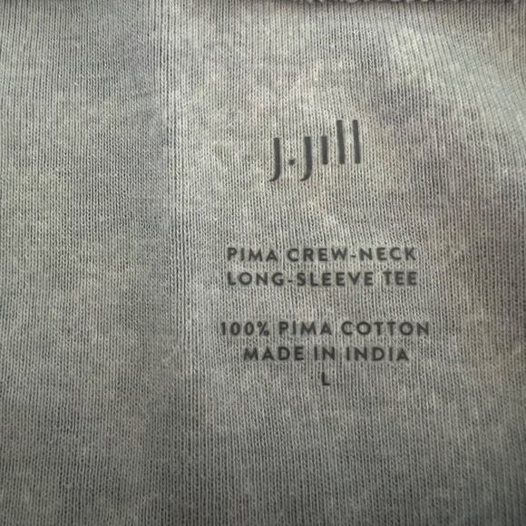 JJill Pima Long Sleeve Crew Neck Tee - Picture 2 of 4